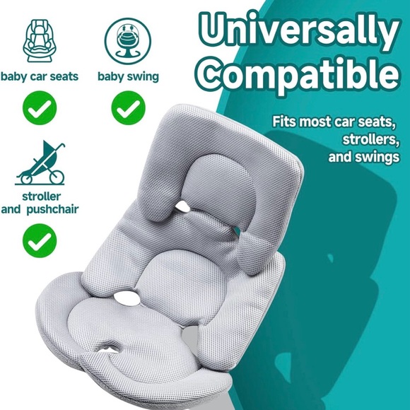 Infant Car Seat Insert Head & Body Support Cushion – Compatible with UPPAbaby - Picture 6 of 7